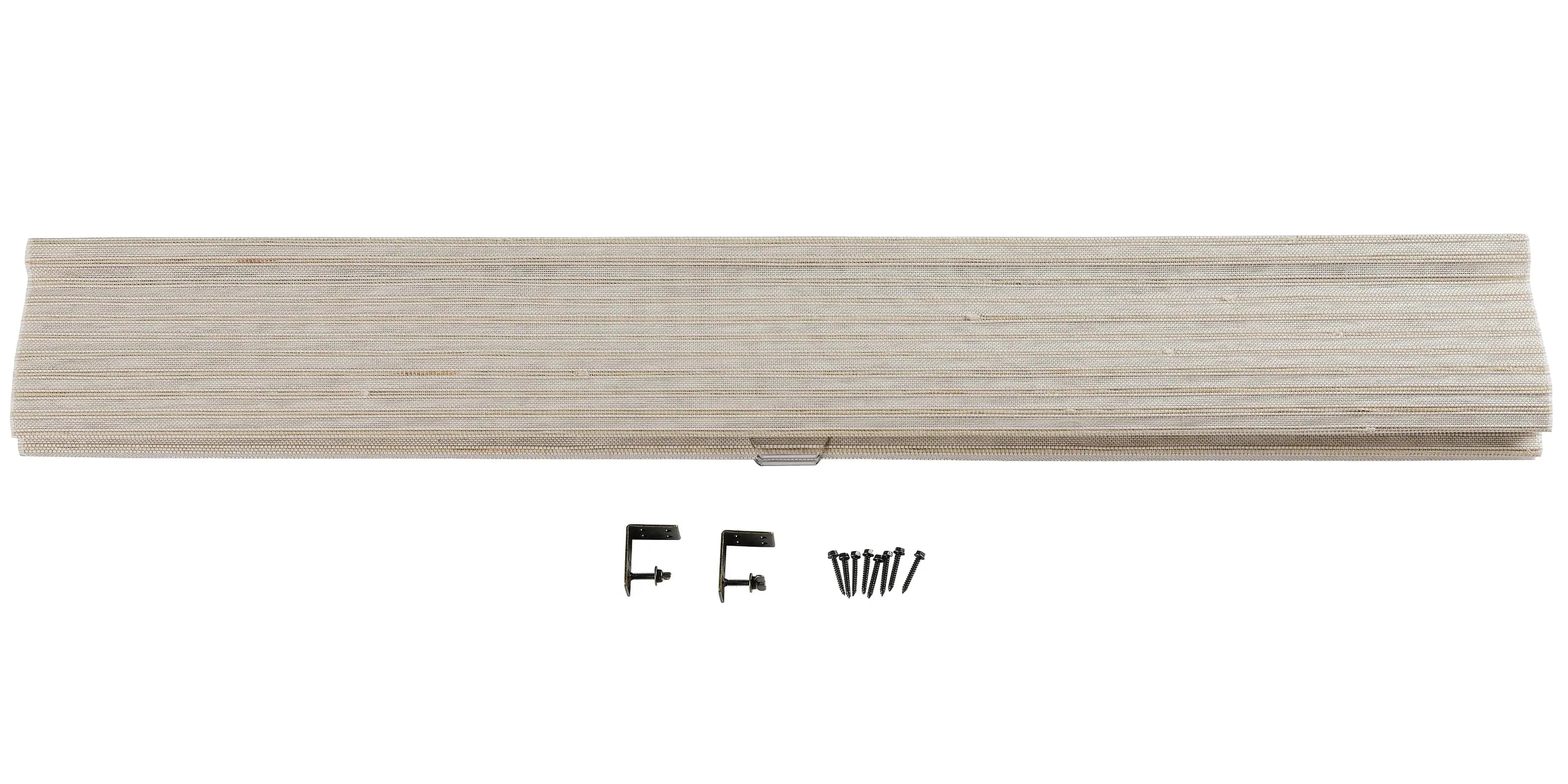 Natural Bamboo Woven Paper Window Shade - Marble White | Eco-Friendly Roman Blinds for Living Room & Bedroom Decor