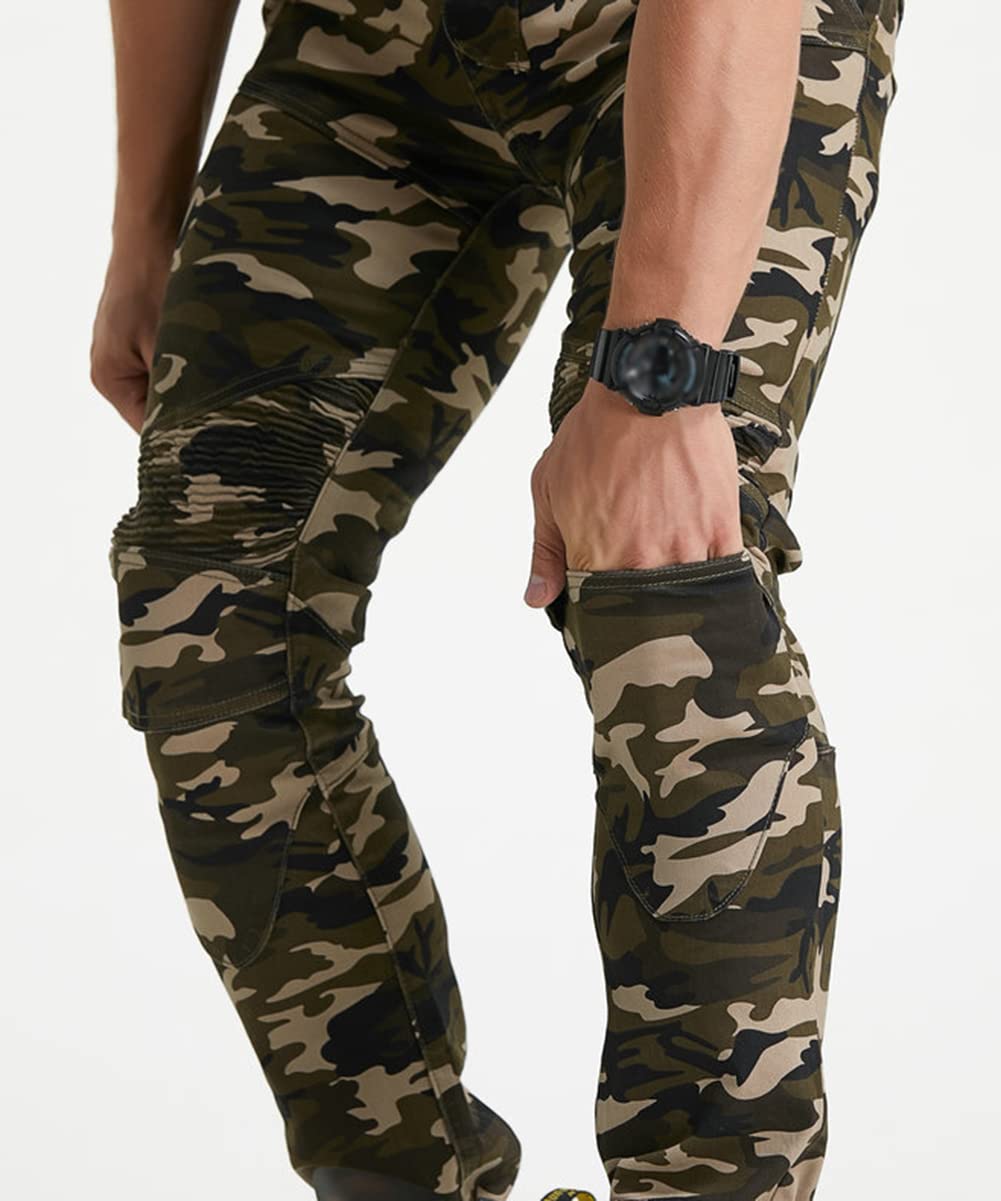 Men's Motorcycle Riding Pants - Biker Jeans for Sports & Work - Durable Motorbike Trousers for Commuting, Touring & Adventure Riding