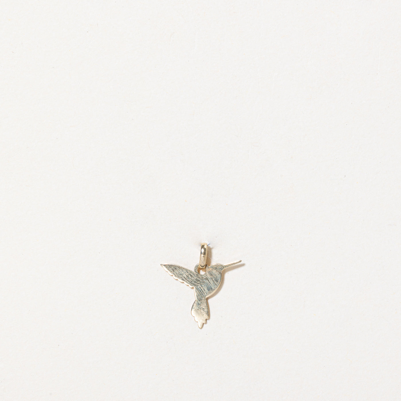 10K Yellow Gold Hummingbird Charm Pendant Necklace - Dainty Jewelry Gift for Women - Perfect for Birthday, Anniversary & Everyday Wear