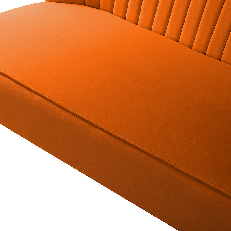 Bariana Velvet Loveseat - Soft & Luxurious Small Couch for Living Room, Bedroom, or Office - Perfect for Cozy Seating & Home Decor