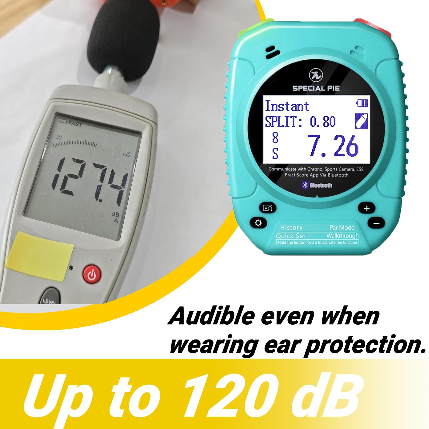 Upgraded M1A2+ Shot Timer - Professional Firearm Training Tool for USPSA, IPSC, IDPA, CAS, PRS, 3GUN & Steel Challenge Competitions | Perfect for Range Officers & Competitive Shooters