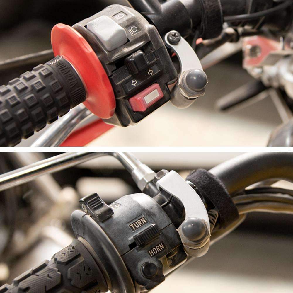 Motorcycle Helmet Communication System - MOTO MAX & Super Sport Perch Mount Push-to-Talk with RCA Connector for Bike-to-Bike & Rider-Passenger Communication | Ideal for Harley, Honda, Kawasaki & More