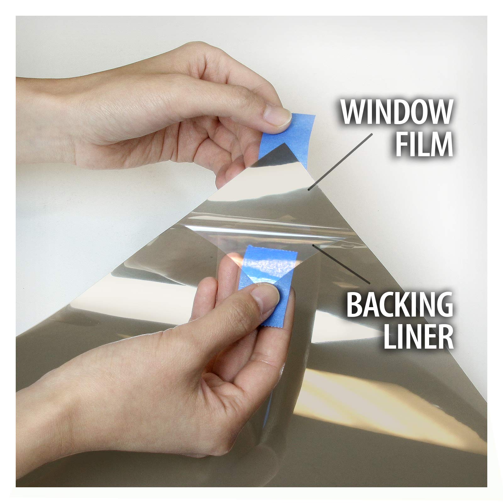BDF BRZ50 Bronze Window Film - 12in x 14ft Sun Control & Heat Blocking for Home & Office Windows | UV Protection, Glare Reduction, Energy Saving Solution