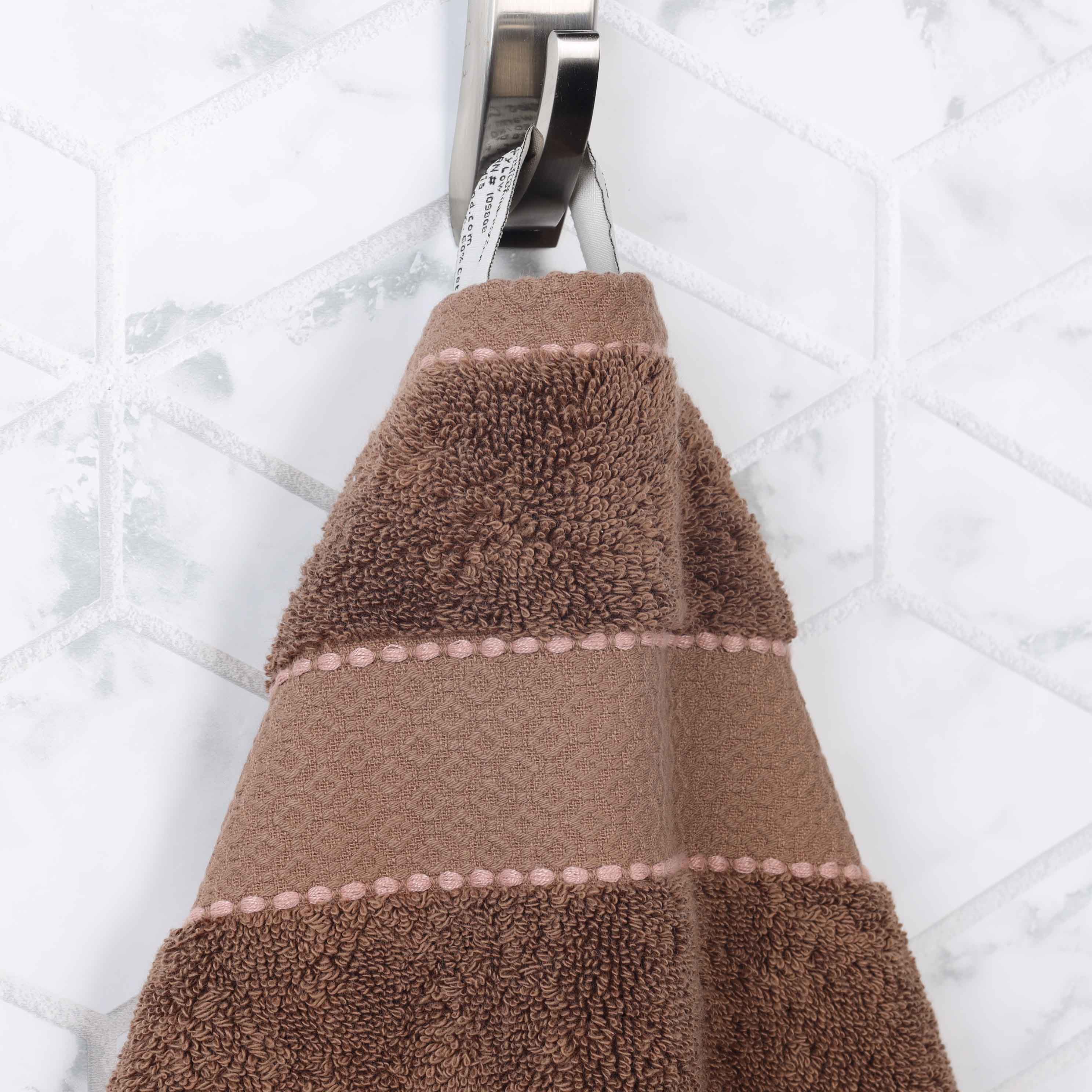 Premium Egyptian Giza Cotton Dobby 3-Piece Bath Towel Set - Ultra Absorbent, Soft & Luxurious for Spa, Bathroom, and Guest Use