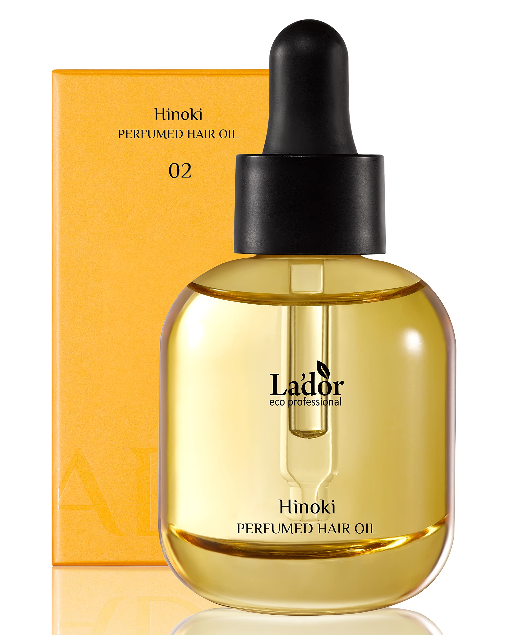 LA'DOR Hair Perfume Oil for Dry Damaged Hair - Anti Frizz Nourishing Serum with Fragrance | Sulfate Paraben Alcohol Free Leave-In Conditioner | Enhances Curls & Waves | 1 Fl Oz Hinoki Scent | Perfect for Daily Styling, Salon Treatments & Special Occasions