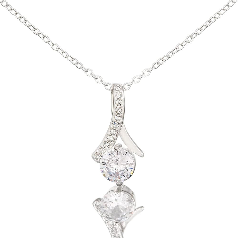 **Zapbest Heart Pendant Necklace for Mom - Personalized Birthday & Mother's Day Jewelry Gift with Message Card - Perfect for Christmas, Anniversary & Special Occasions**