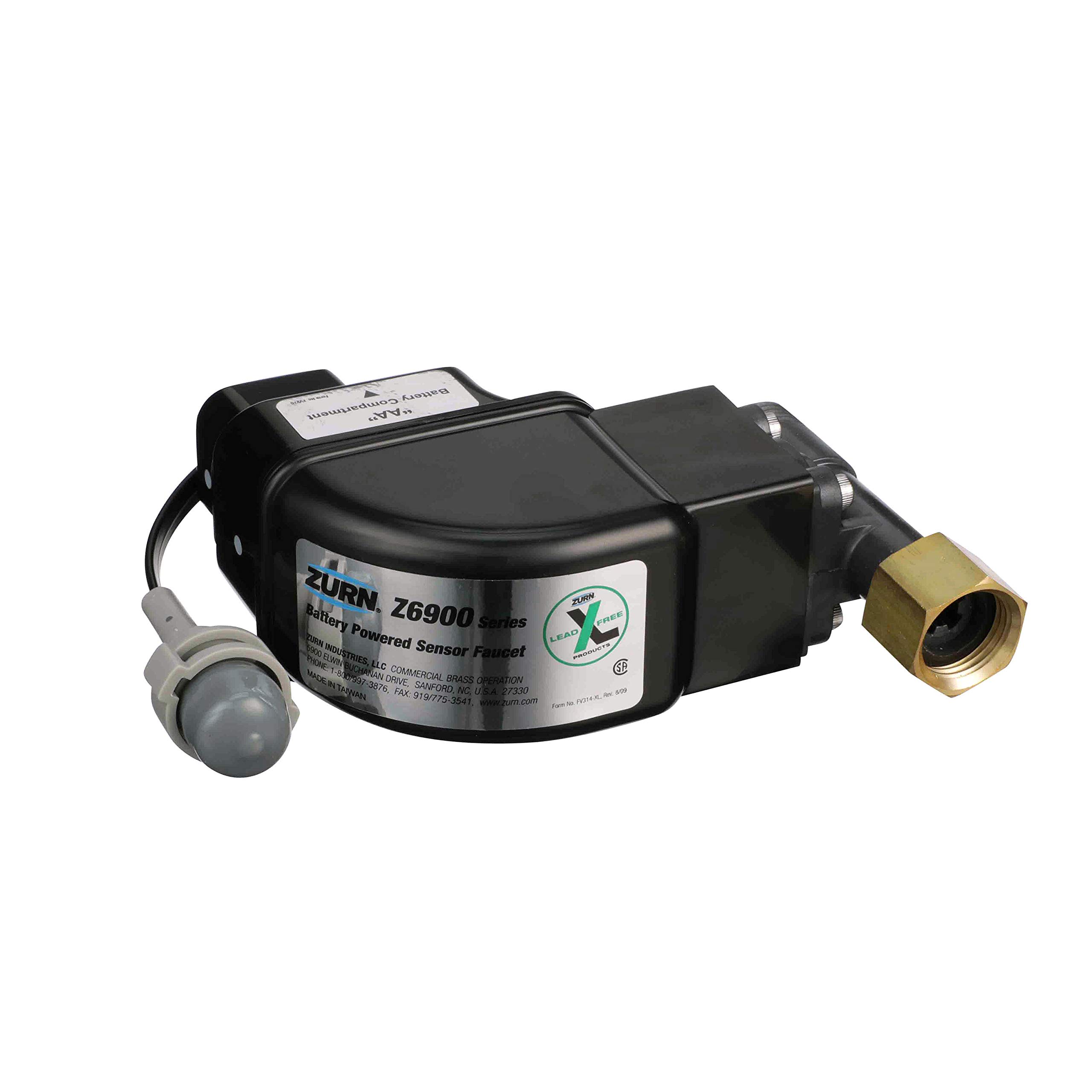 Zurn P6900-B-L AquaSense Electronic Solenoid Module for Z6912 Z6913 Z6915 Z6920 Faucets - Small Size, No Finish - Perfect for Commercial Restrooms & Water Conservation Systems