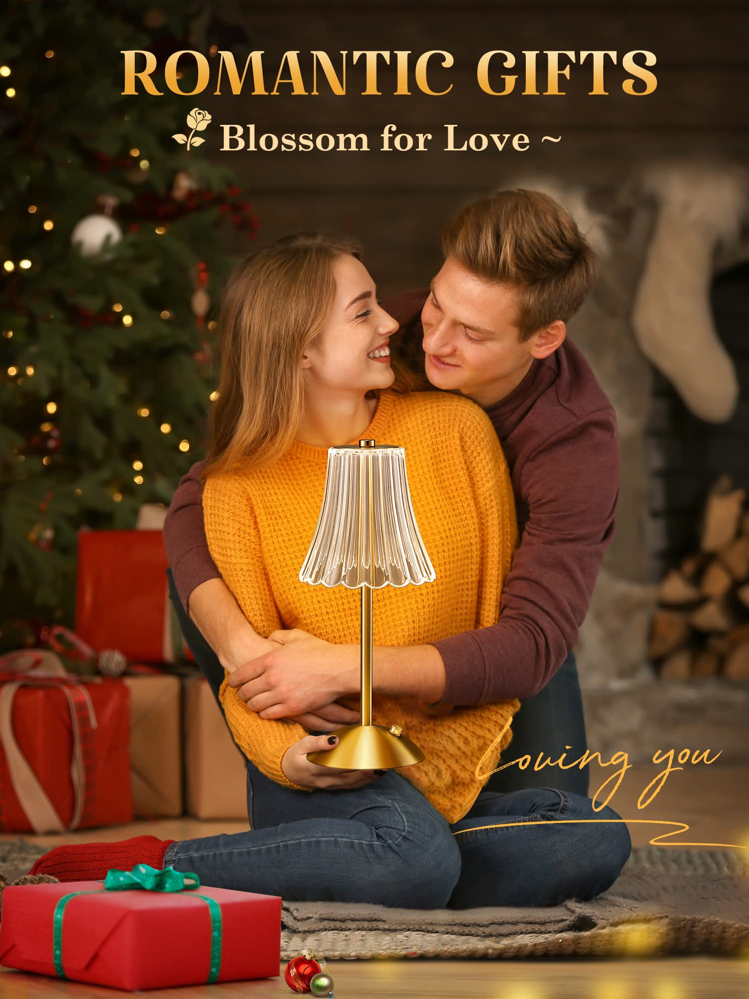 2-Pack Dimmable Rechargeable Table Lamps - 3 Color Changing LED Bedside Nightstand Lamps for Bedroom, Living Room, Bathroom, Hotel & Bar - Perfect for Reading, Relaxing and Creating Ambiance