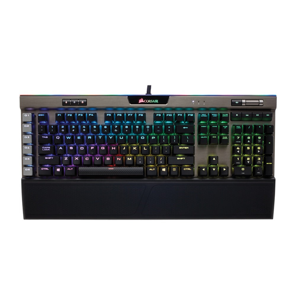 Corsair K95 RGB Platinum Mechanical Gaming Keyboard - Cherry MX Speed Switches - GunMetal Finish - Perfect for PC Gaming, Streaming & Typing