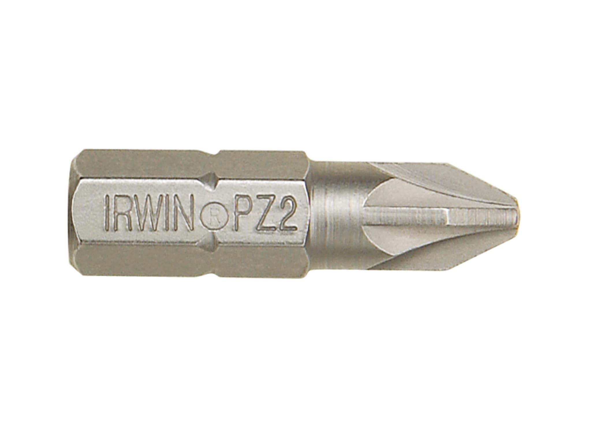 Irwin 10504340 Pozidriv Screwdriver Bit - Premium Screwdriver Bit for Woodworking, Construction & DIY Projects
