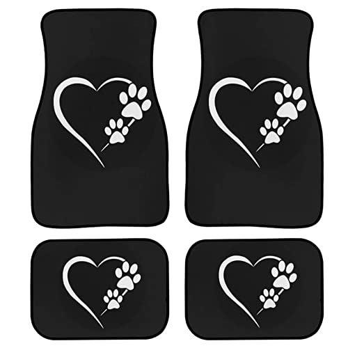 Dog Paw Heart White
