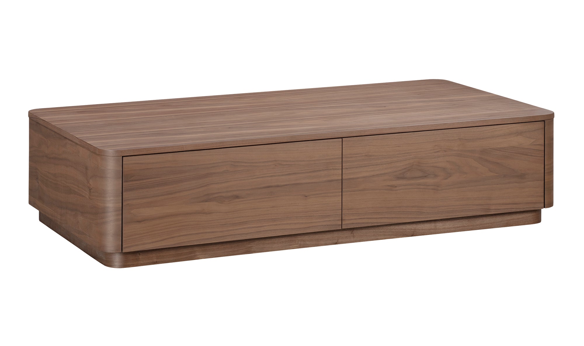 Modern Round Coffee Table - Solid Walnut Wood - Stylish Living Room Centerpiece for Home Decor & Relaxation