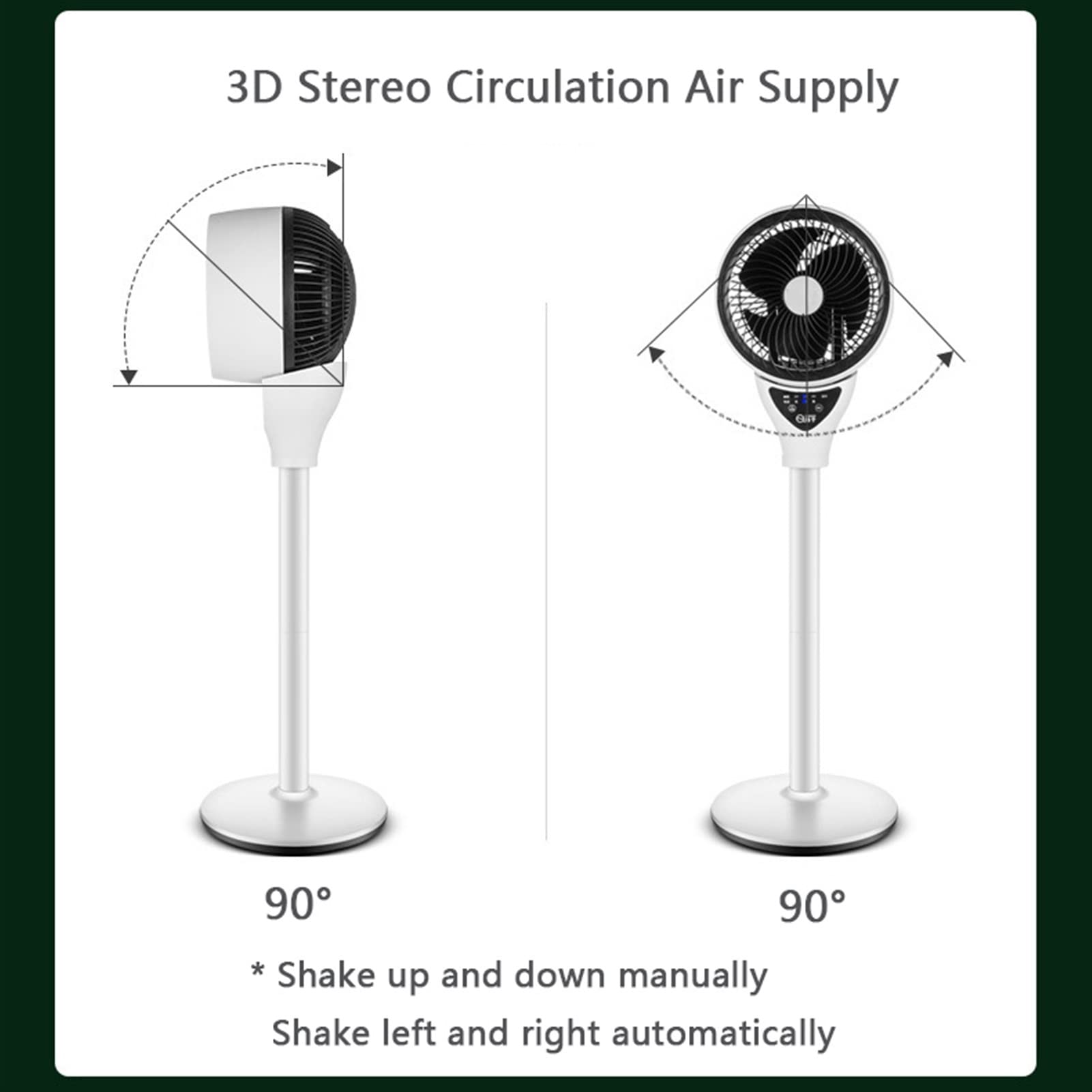 Quiet Oscillating Pedestal Fan with Remote Control - 3 Adjustable Speeds & Built-in Timer - Portable Standing Floor & Desk Air Circulator for Home, Office, Bedroom - Perfect for Cooling, Air Circulation & White Noise Sleep Aid