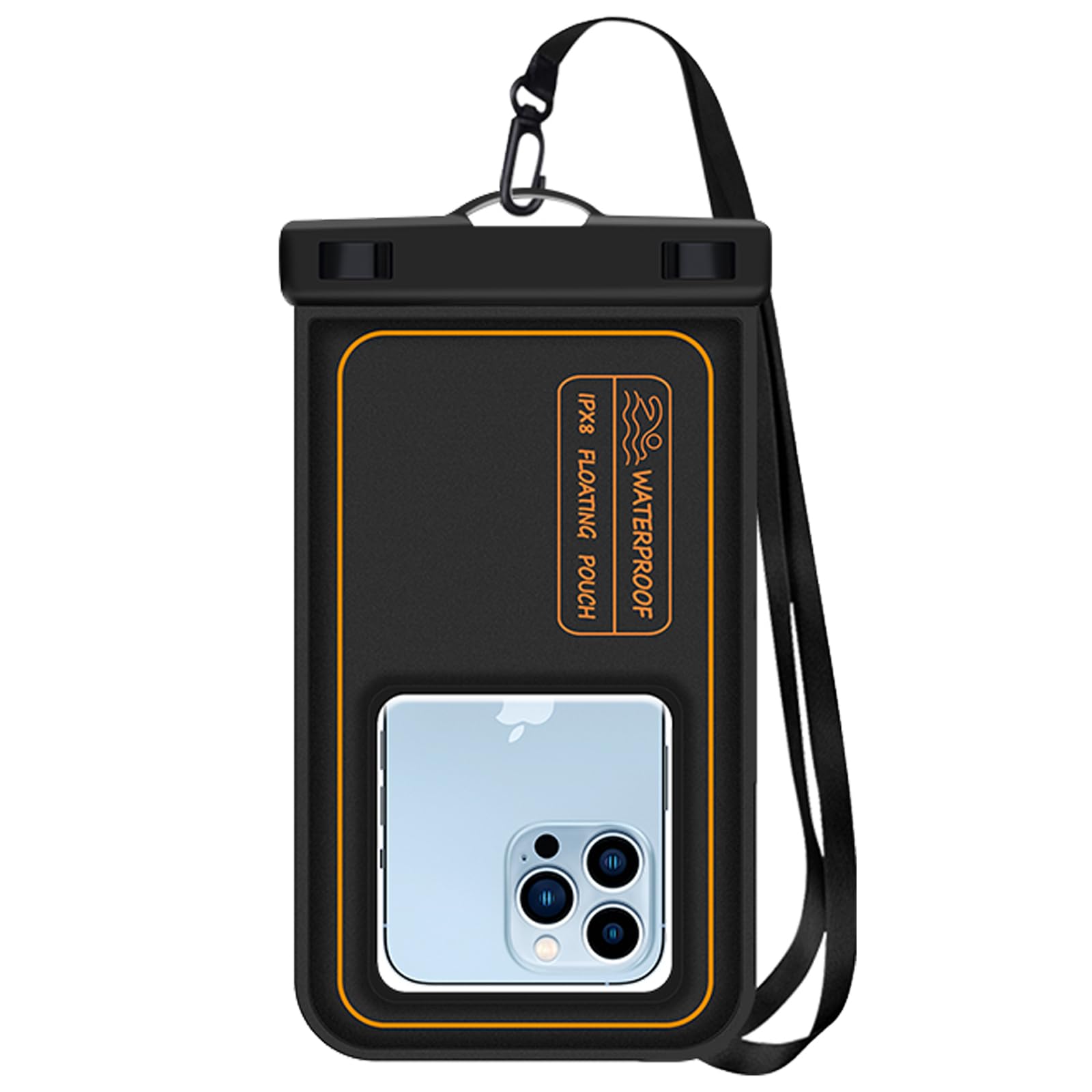 **Waterproof Phone Pouch IPX8 - Floating Dry Bag for iPhone 16/15 Pro Max/14 Plus/13/12/11/XR/XS/SE & Galaxy S24/S23/S22 FE (Up to 7.2