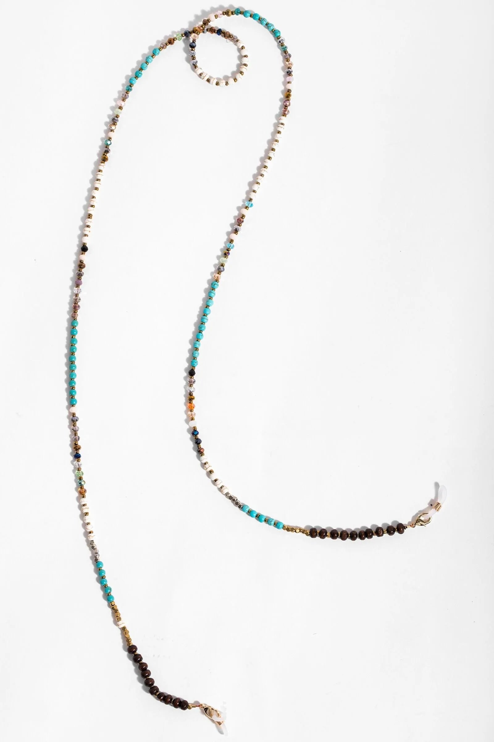 Handmade Beaded Convertible Mask Chain - Adjustable Lanyard for Glasses & Face Masks - Stylish & Comfortable for Everyday Wear, Travel & Work