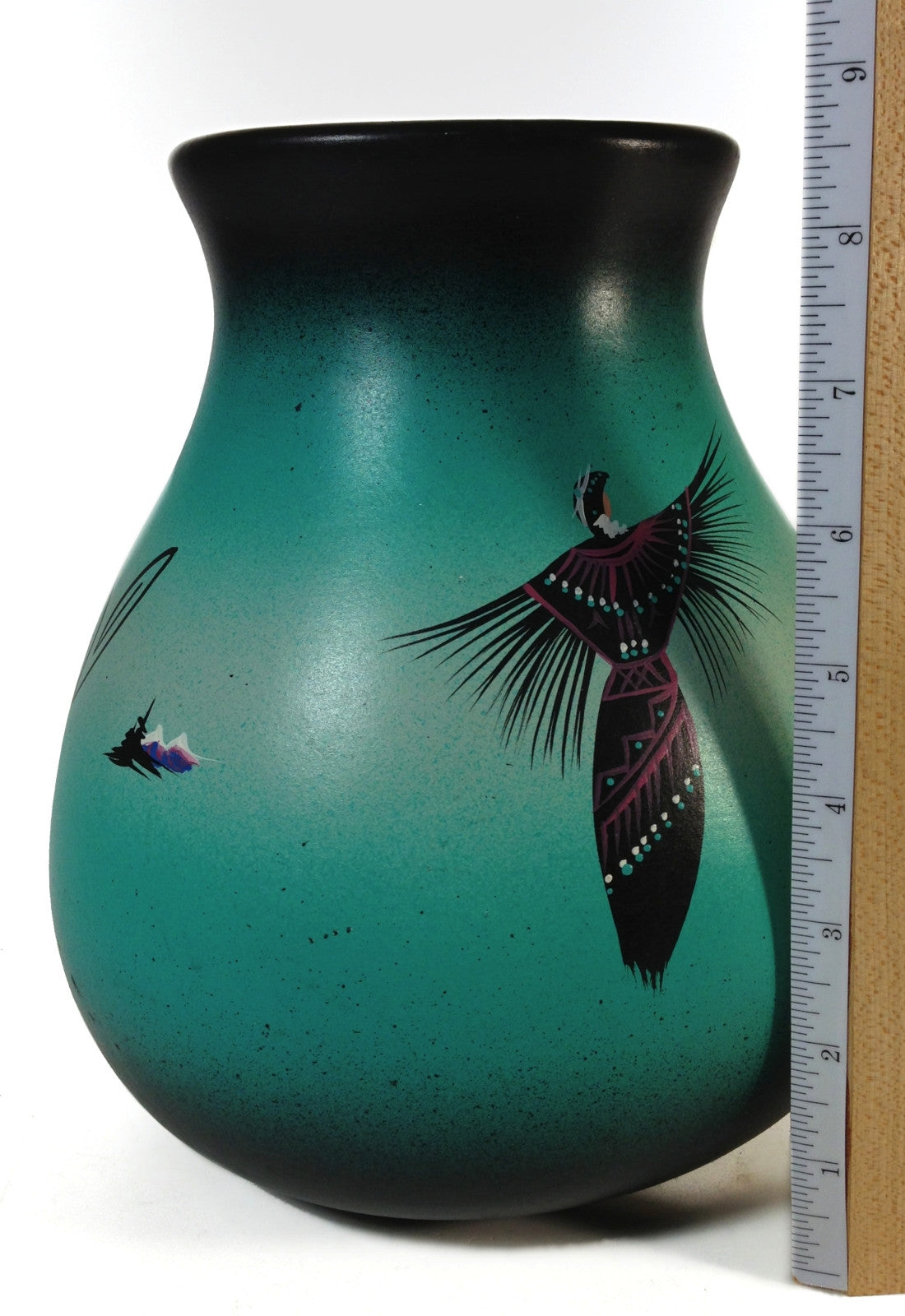 Authentic Native American Cedar Mesa Pottery Vase - Handcrafted Signed Artwork for Home Decor & Southwest Style Interior Design