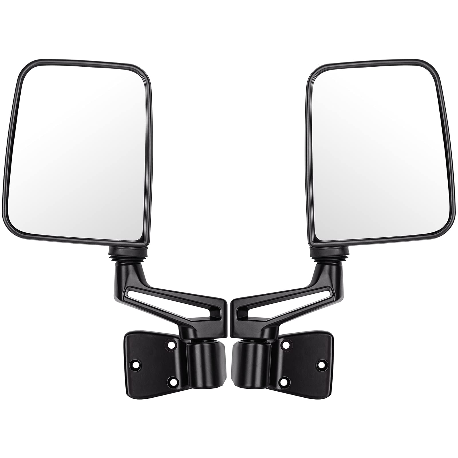 SCITOO Side View Mirrors for Jeep Wrangler (1987-1994, 1995, 1997-2002) - Manual Fold Non-Heated Replacement Mirrors Compatible with Half Door Models | Perfect for Off-Roading, Daily Driving & Jeep Restoration Projects