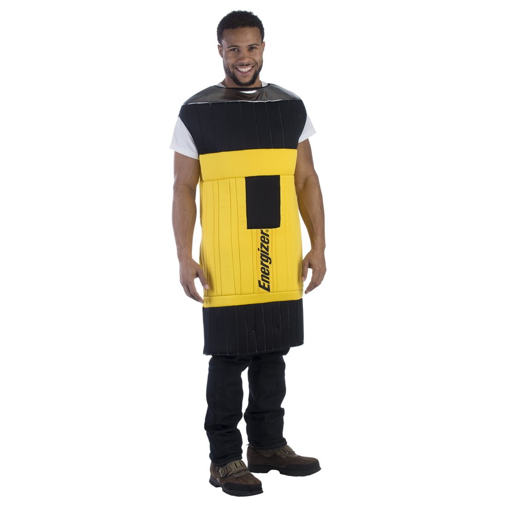 Energizer Flashlight Costume for Adults - Halloween, Cosplay & Themed Party Outfit - Fun & Bright LED Light-Up Costume