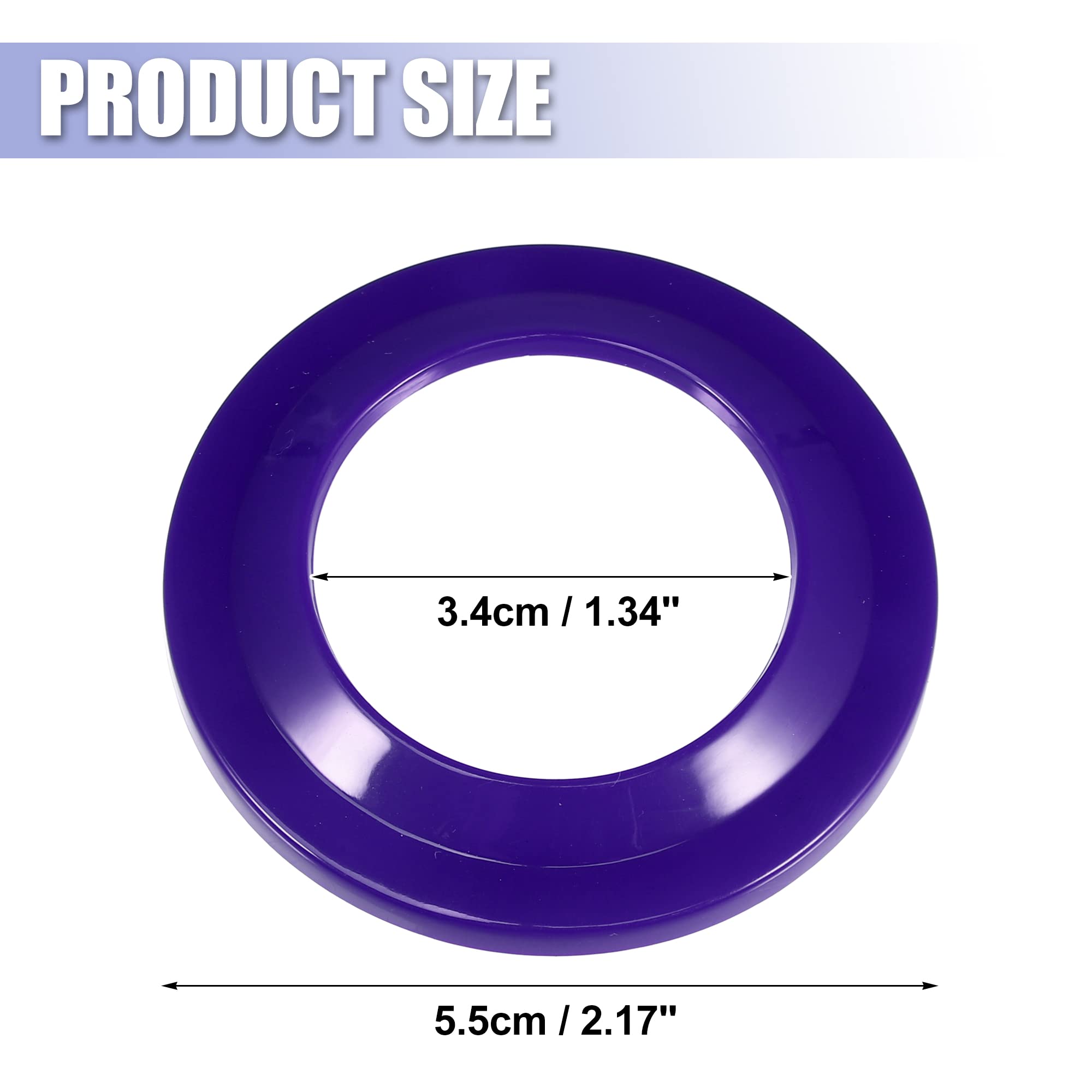 X AUTOHAUX 2pcs A-Pillar Speaker Decoration Covers - Interior Accessories for Jeep Wrangler JK (2007-2014) - Purple - Upgrade Your Car Audio System & Enhance Interior Style