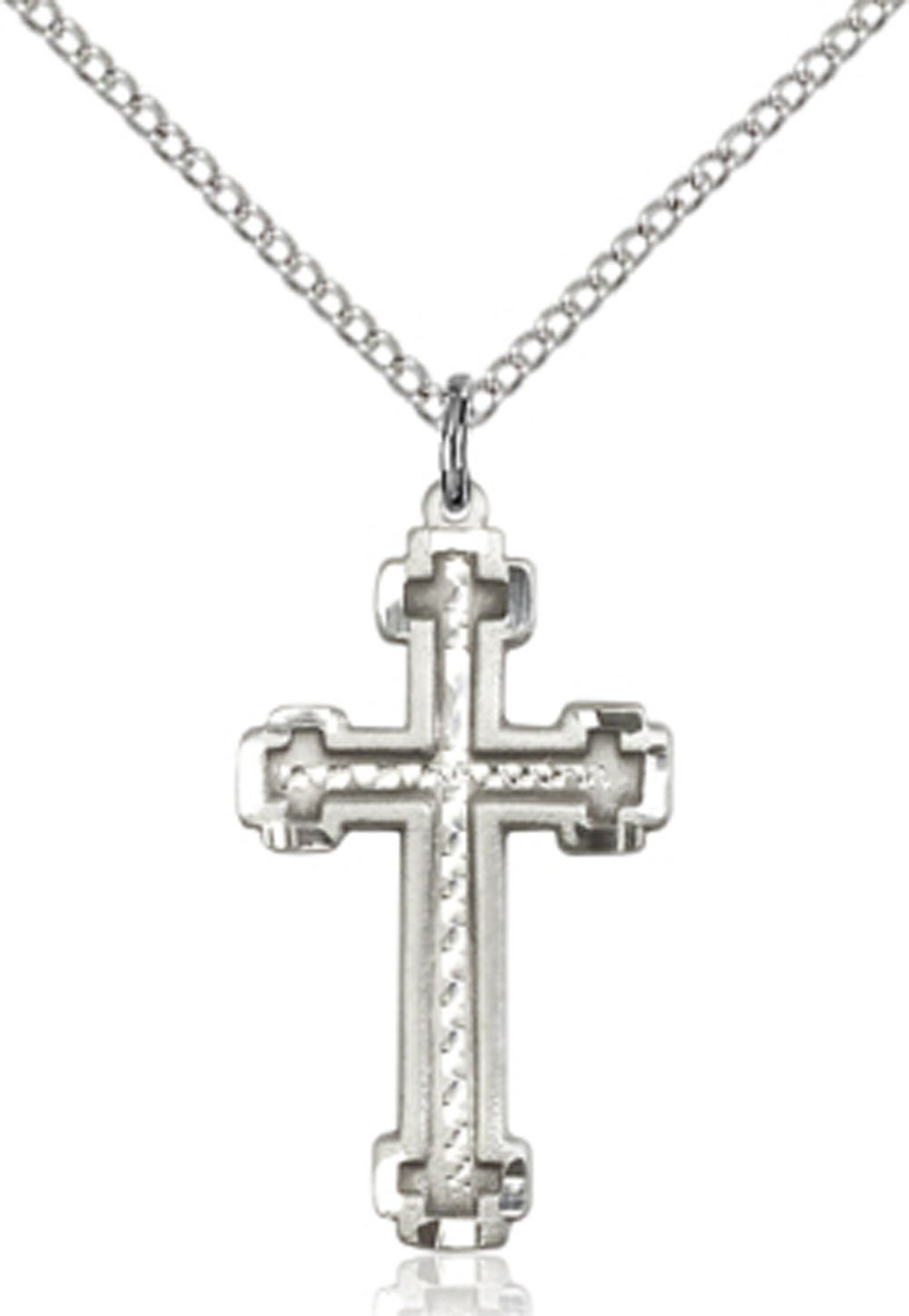 Heartland Store Sterling Silver Cross Pendant Necklace - Handcrafted in USA | Perfect for Gifts, Baptism, Confirmation & Everyday Wear