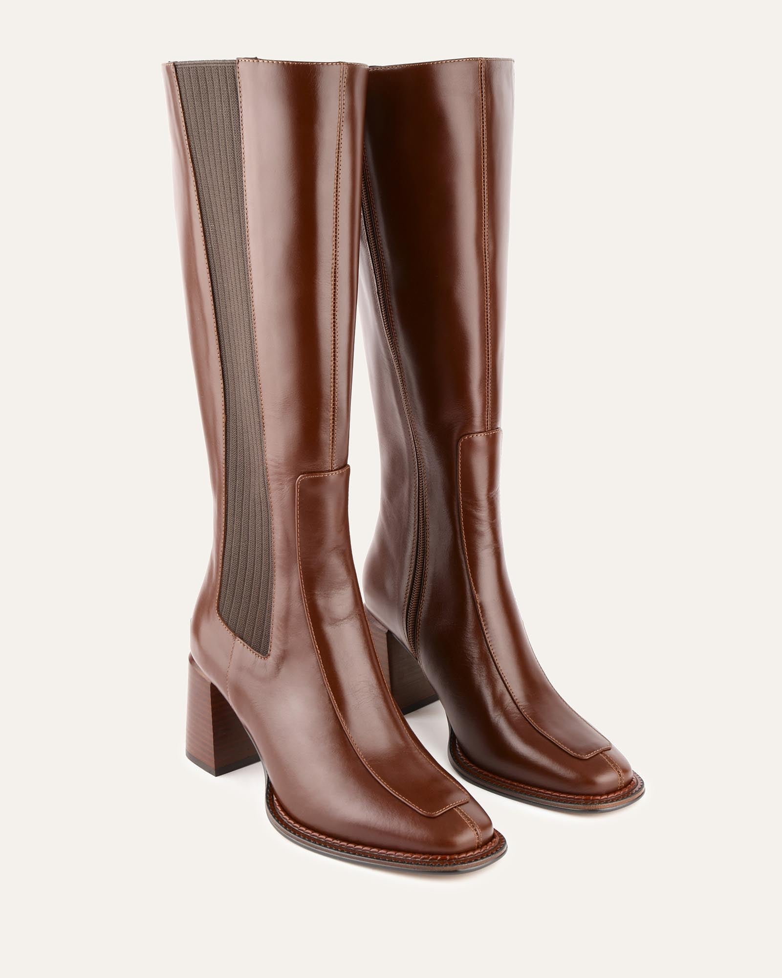 Divine Knee High Boots - Dark Chocolate Brown Genuine Leather for Women | Stylish & Comfortable for Fall, Winter & Casual Outfits