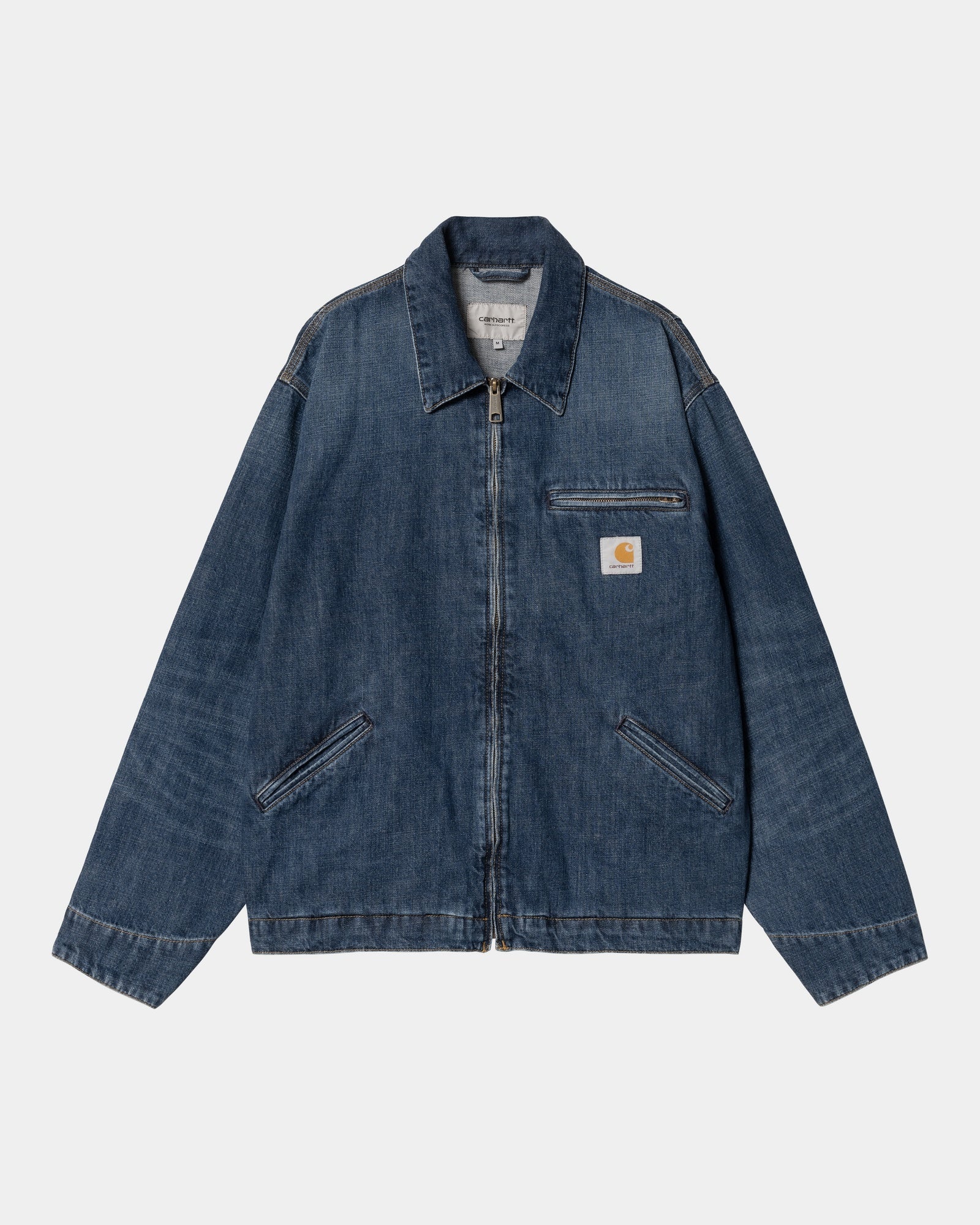OG Detroit Jacket for Men - Spring Denim Jacket in Dark Blue Used Wash | Vintage Style Outerwear for Casual Wear & Street Fashion