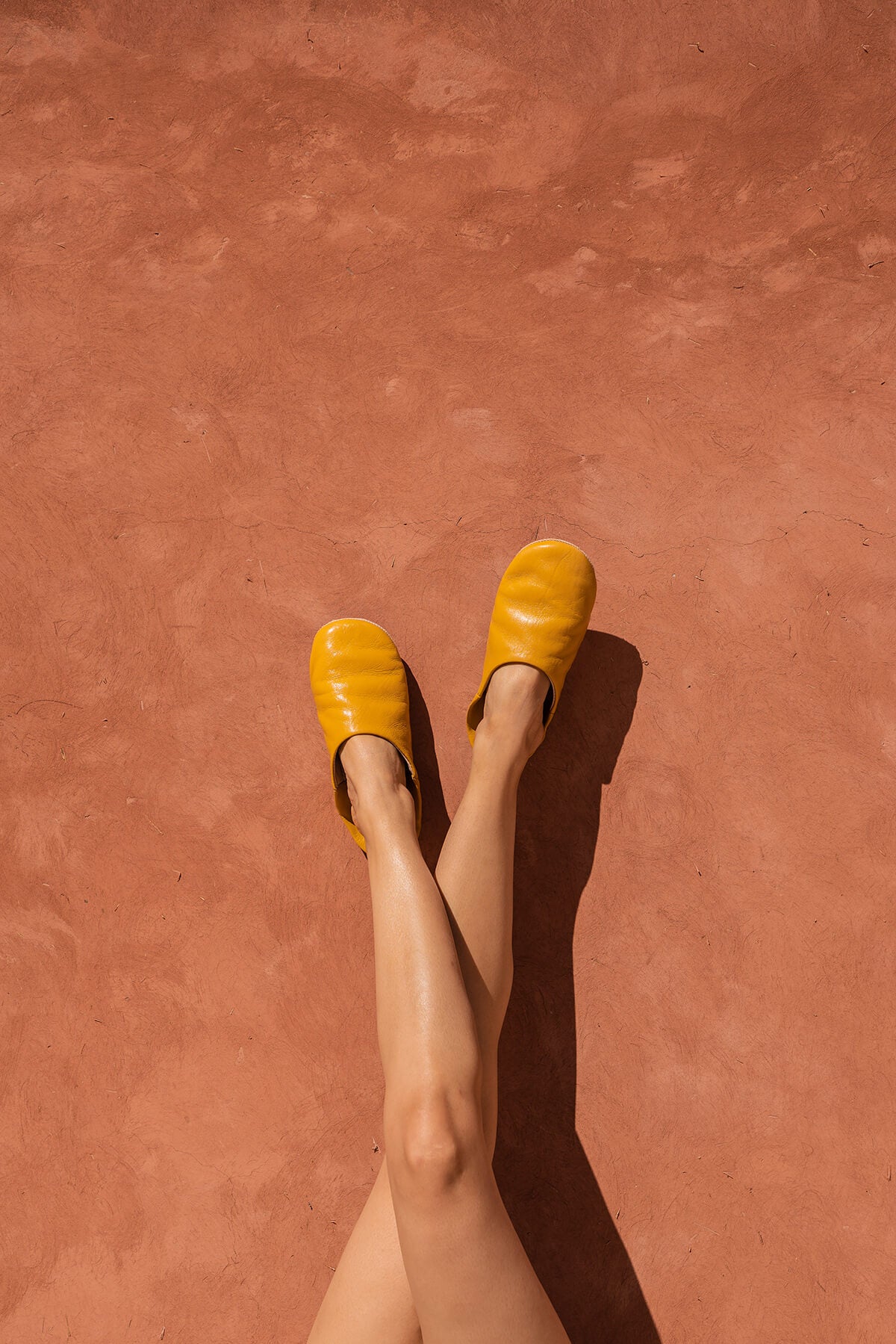 Moroccan Babouche Slippers - Mustard Yellow Leather House Shoes for Men & Women | Comfortable Home & Indoor Wear, Perfect for Lounging, Spa Days & Cultural Fashion