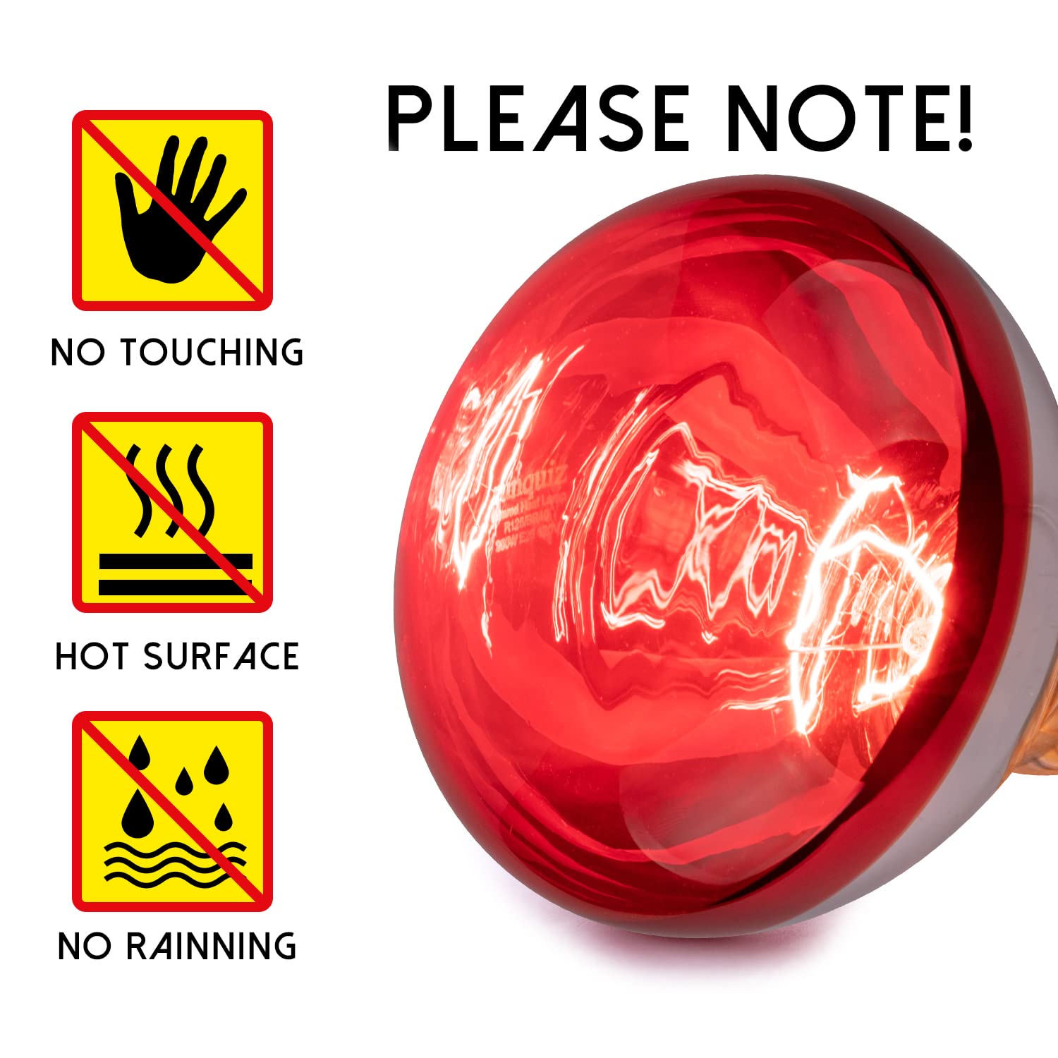 250W BR40 Red Infrared Heat Lamp Bulb - E26 Medium Base for Bathroom, Light Therapy, Pet & Poultry Heating - Energy Efficient Incandescent Bulb (1 Pack) - Perfect for Reptile Tanks, Chicken Coops & Spa Relaxation