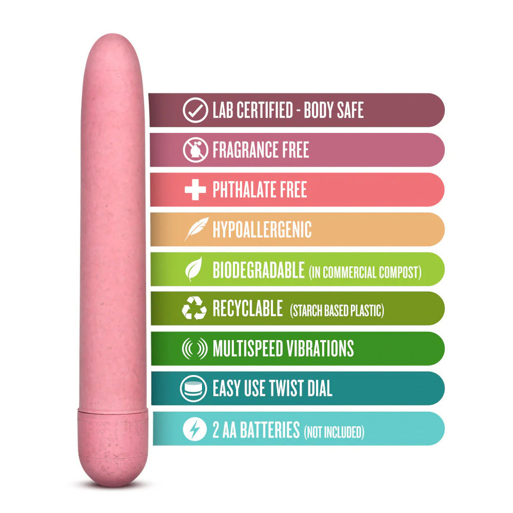Eco-Friendly Gaia Straight Vibrator - Sustainable & Rechargeable Personal Massager for Relaxation & Stress Relief - Perfect for Home Spa & Self-Care Routines
