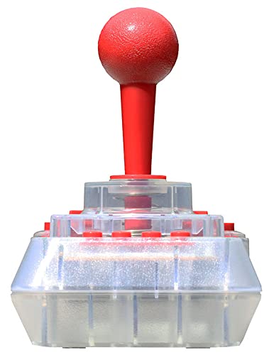 C64 Micro Switch Joystick - Clear UK Edition for Retro Gaming