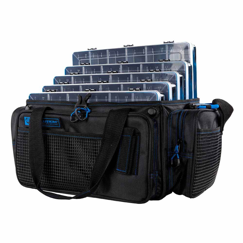 Evolution Outdoor 3700 Horizontal Drift Series Topless Tackle Bag - Premium Fishing Gear for Bass, Walleye & Trout - Perfect for Boat, Kayak & Shore Fishing Adventures