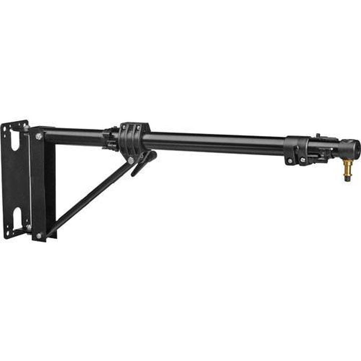 Manfrotto 098SHB Wall Boom Arm - Adjustable 0.7 to 1.2m Black Studio Mount for Photography & Video Lighting - Perfect for Home Studios and Professional Shootings
