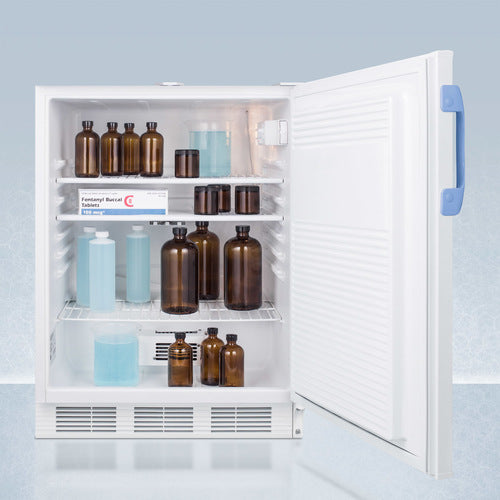 Accucold 24-Inch Wide Built-In All Refrigerator - ADA Compliant, Energy Efficient, Stainless Steel (Model FF7LWBIMED2ADA) - Perfect for Restaurants, Hotels, and Commercial Kitchens