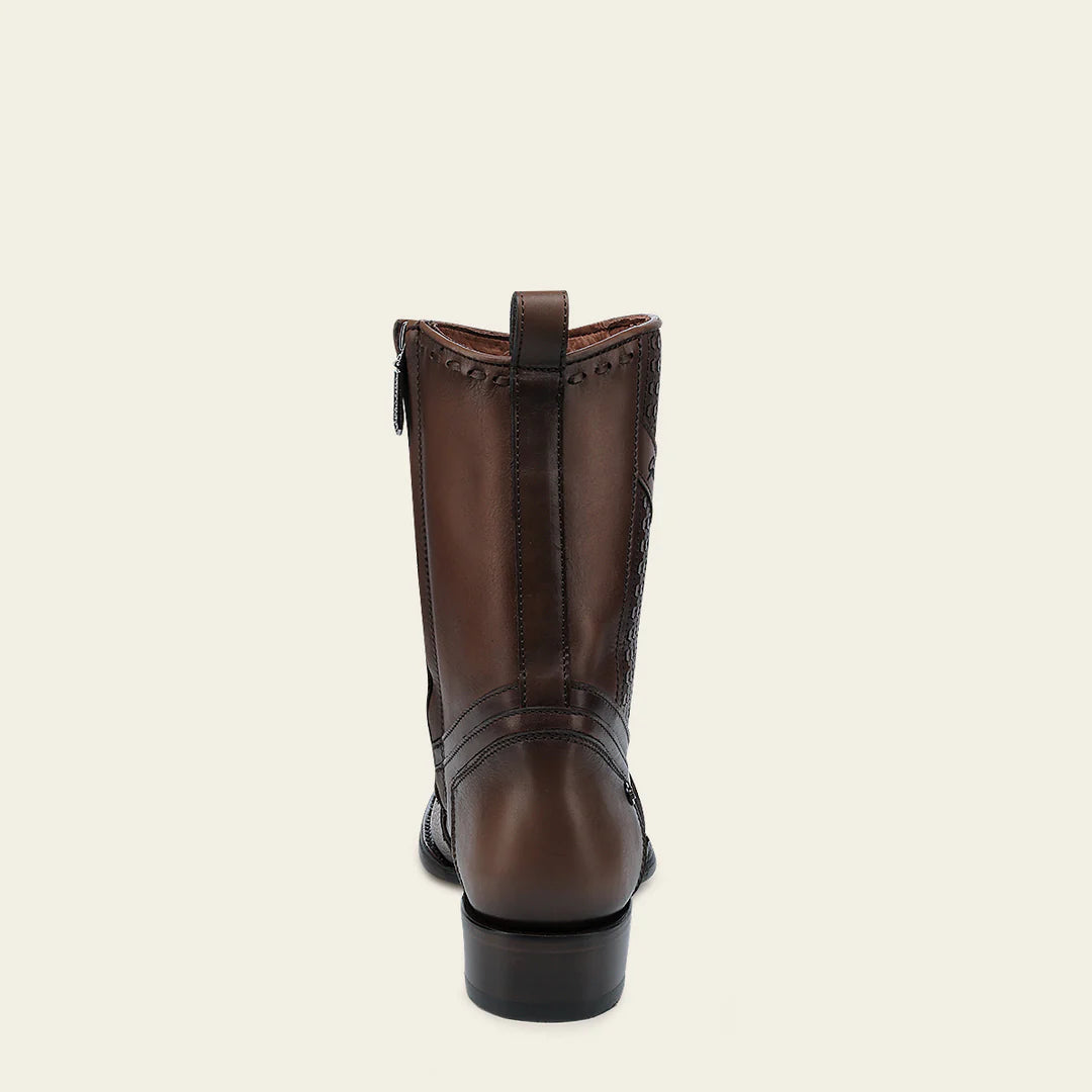 1J3FRS Cuadra Men's Honey Dress Cowboy Boots - Genuine Cowhide Leather Western Boots for Riding, Dancing & Country Style Outfits