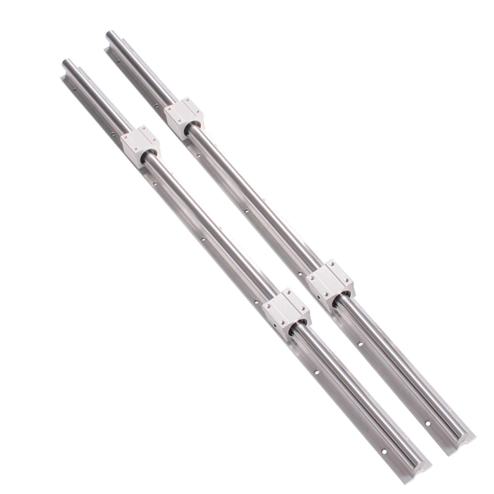 High Precision RM1605 Ball Screw & SBR20 Linear Rail Kit (400mm/1000mm/1500mm) with SBR20UU Block, Nut Housing, Coupling - BK/BF12 Support for CNC Machines, 3D Printers & DIY Projects | Perfect for CNC Router Upgrades, 3D Printer Modifications & Industrial Automation