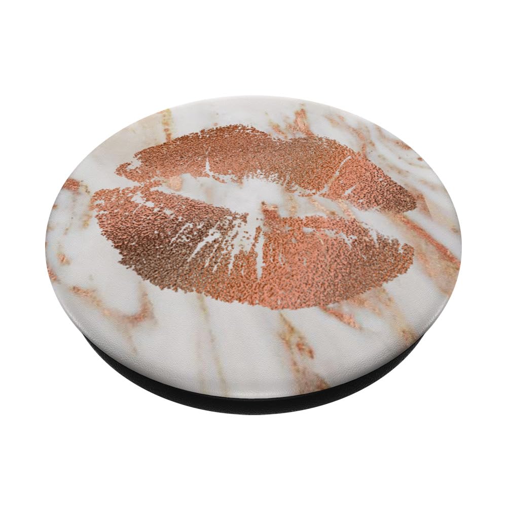 Rose Lips Hot Lipstick White PopSockets Standard PopGrip - Swappable Phone Grip & Stand for iPhone, Samsung, Smartphones - Perfect for Selfies, Gaming, and Daily Use