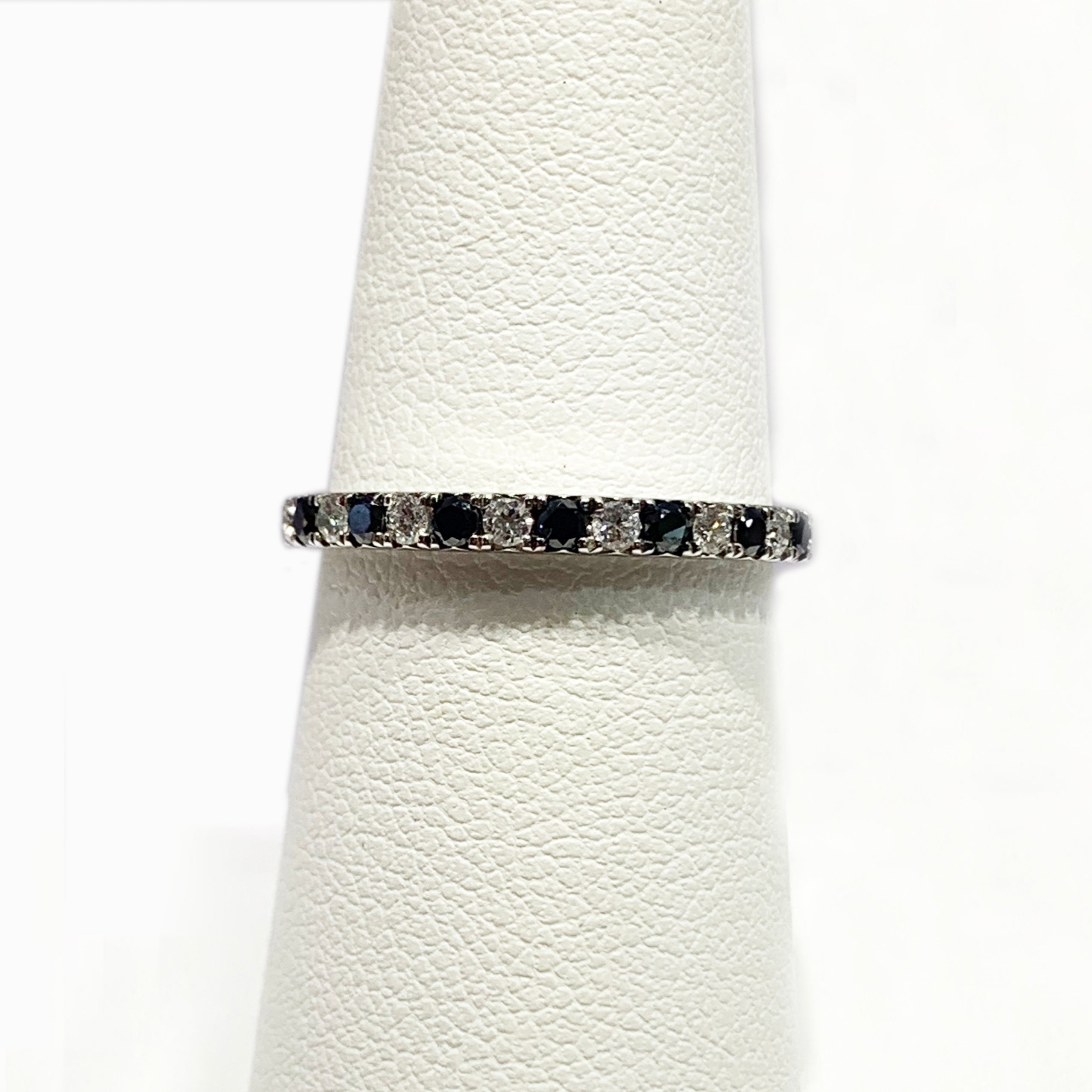 14K White Gold Blue Diamond Ring for Women - Elegant Solitaire Engagement & Wedding Band - Perfect for Proposals, Anniversaries & Special Occasions