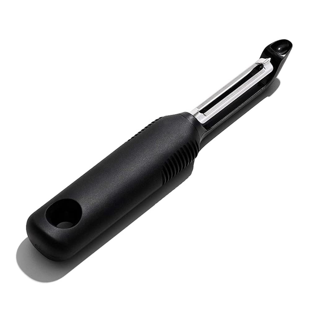 Premium Stainless Steel Potato Peeler with Non-Slip Silicone Handle - I-Shaped Swivel Blade for Effortless Peeling - Perfect for Potatoes, Carrots, Apples & Kitchen Prep