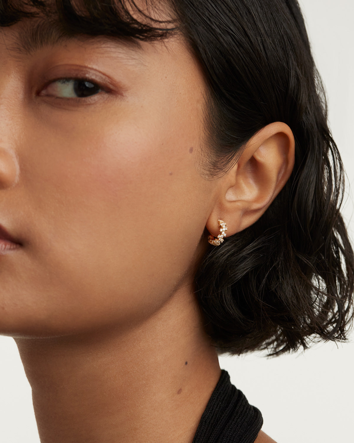 GRID 2 Little Gold Earrings for Women - 14K Gold Plated Minimalist Stud Earrings - Perfect for Everyday Wear, Gift Giving & Special Occasions