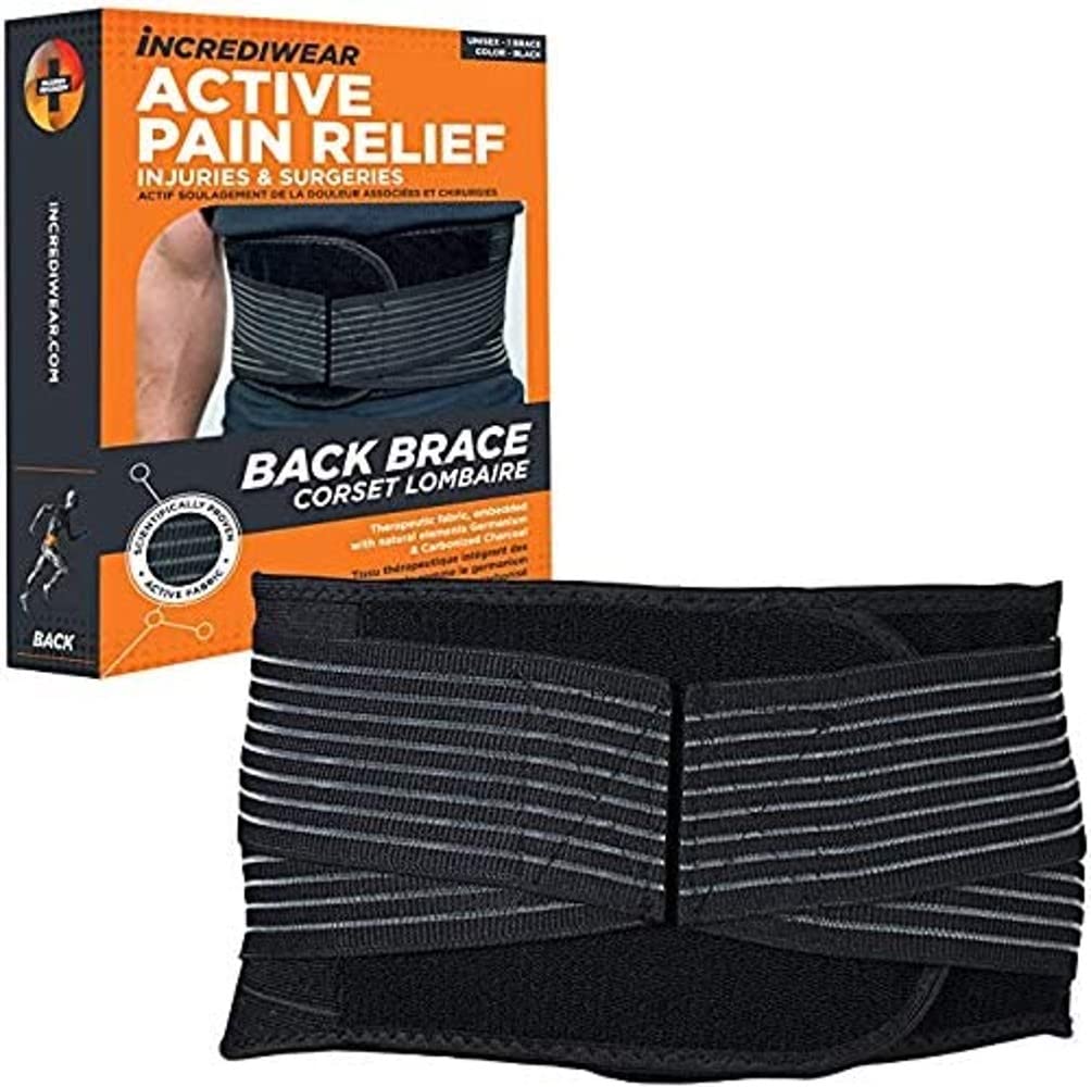 Incrediwear Back Brace - Lower Back Support for Pain Relief from Sciatica, Herniated Disc & Muscle Pain - Adjustable Lumbar Support Belt for Men & Women (XXX-Large) - Ideal for Workouts, Office & Daily Activities