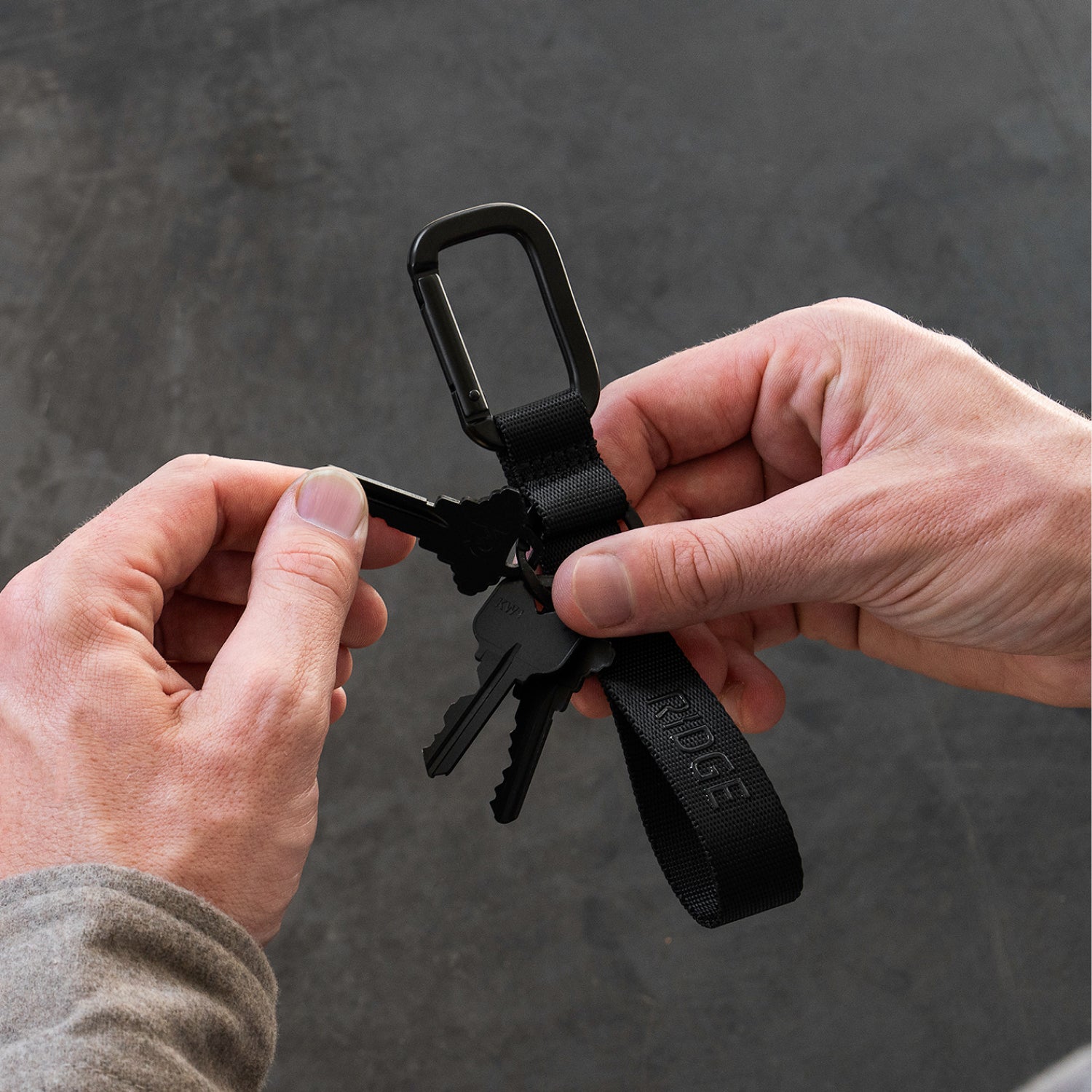 Premium Matte Black Keychain - Durable Everyday Carry for Keys, Wallets & Accessories | Perfect for Home, Office & Travel