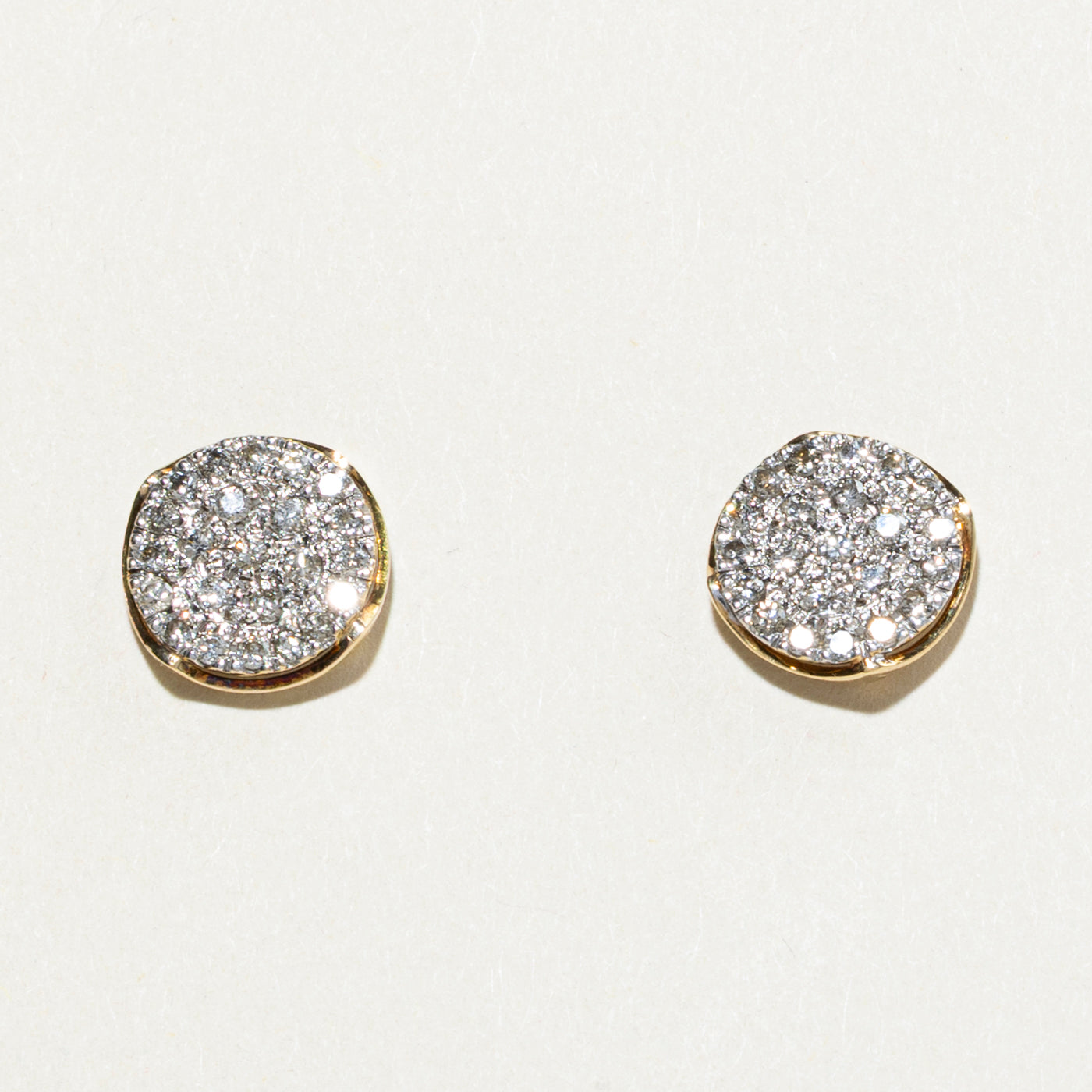 Pave Set Diamond Cluster Stud Earrings 0.85ctw - Elegant White Gold Earrings for Women, Perfect for Weddings, Parties & Everyday Wear