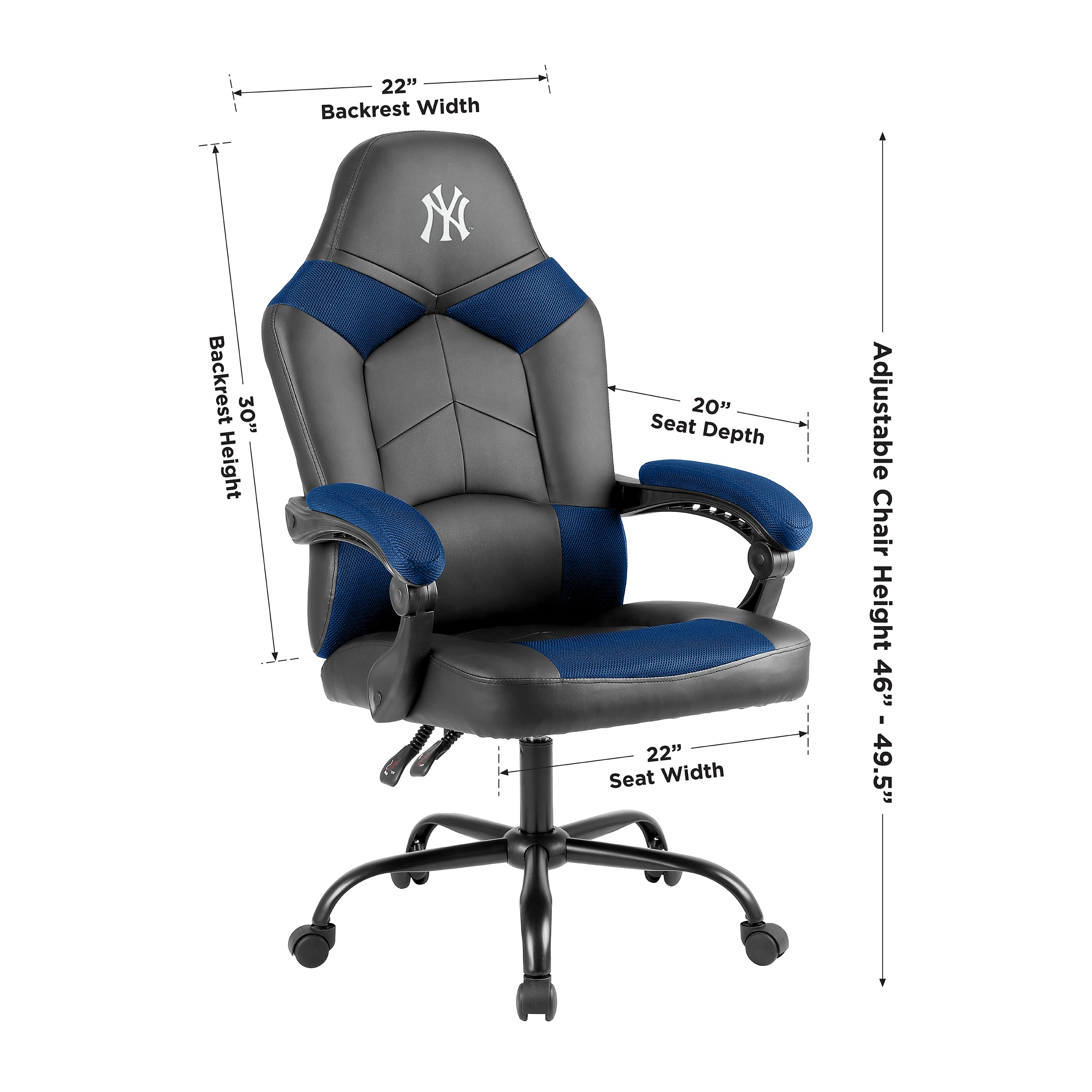 Official MLB Oversized Office Chair - Officially Licensed by Imperial USA - Perfect for Home Office, Gaming, and Sports Fans