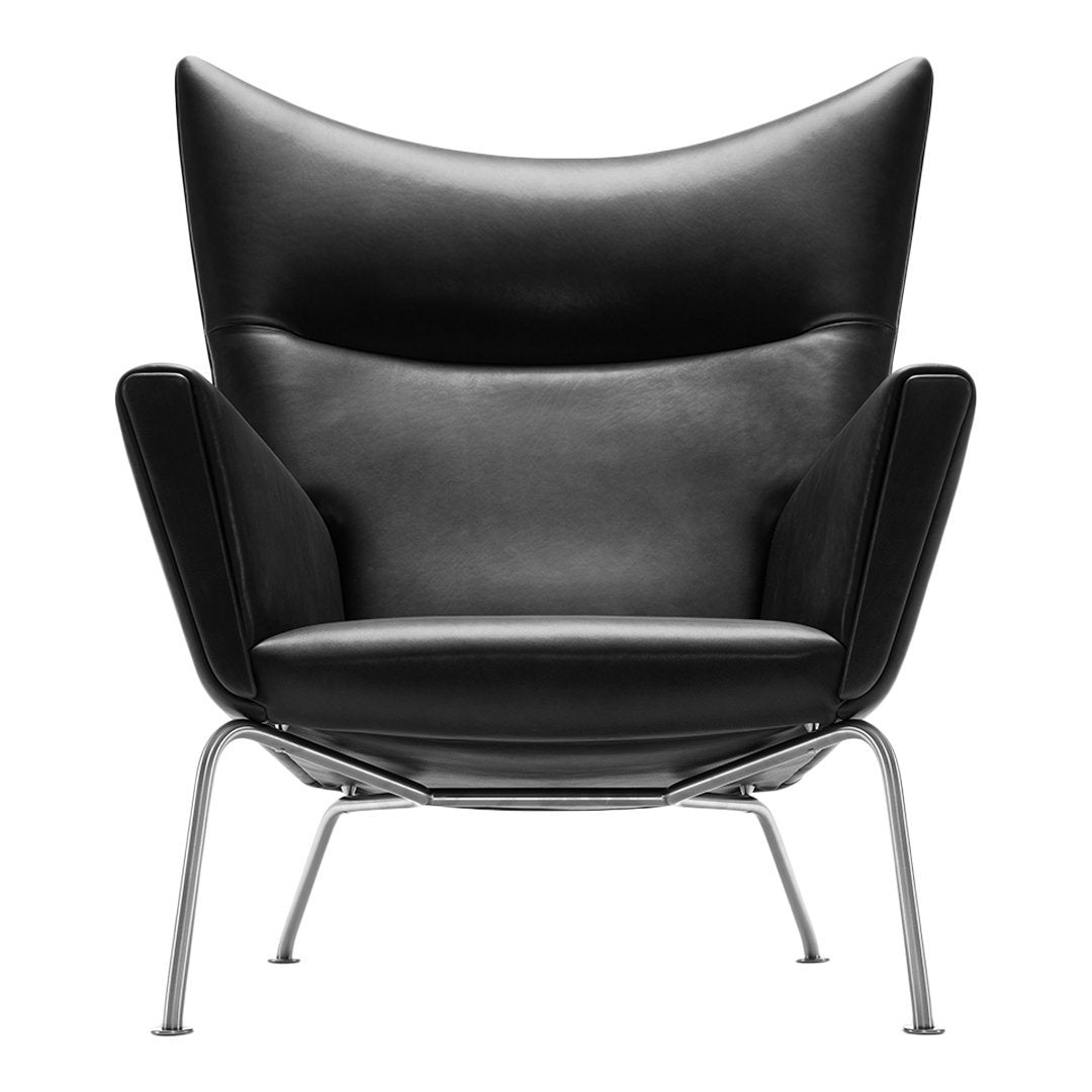 CH445 Wing Chair - Classic Comfortable Upholstered Accent Chair for Living Room, Bedroom & Office - Perfect for Reading, Relaxing & Home Decor