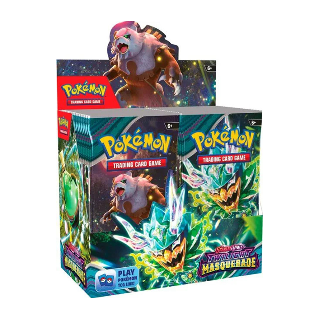 Pokemon TCG: Scarlet & Violet Twilight Masquerade Booster Display Box - 36 Packs for Collectors & Players | Perfect for Trading Card Battles, Gift Giving & Pokemon TCG Tournaments