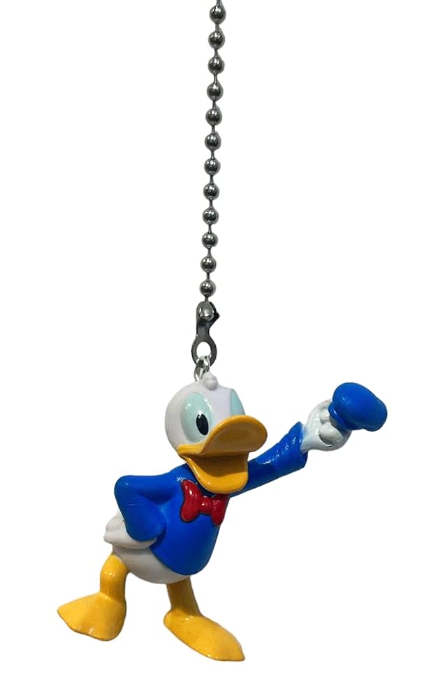 Donald Duck Ceiling Fan Light Pull Chain - Disney Character Decorative Pull Cord for Ceiling Fans & Light Switches - Perfect for Kids' Rooms & Disney Themed Home Decor