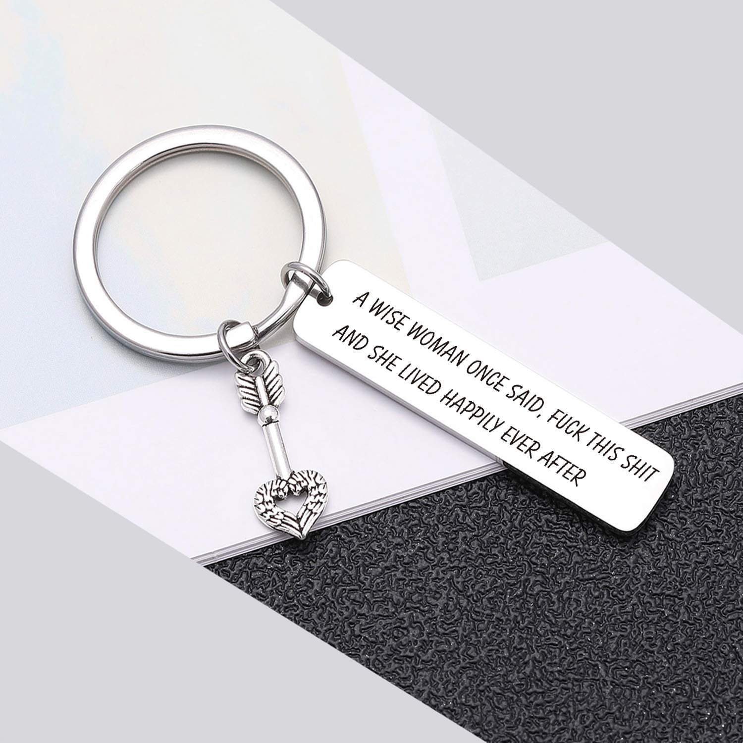 Inspirational Keychain for Women - Motivational Gift for Friends, Coworkers, Sister - Christmas & Birthday Jewelry - Perfect for Office, Graduation, Encouragement Gifts