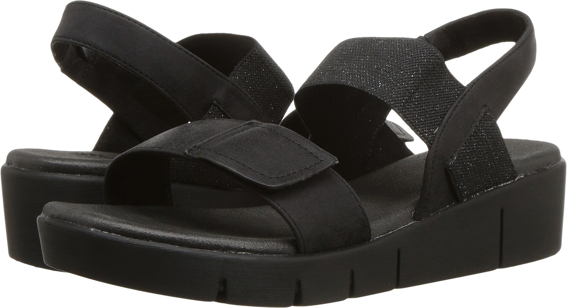 Nettie Black Women's Sandals Size 8 - Comfortable & Stylish for Summer, Beach, and Casual Outings