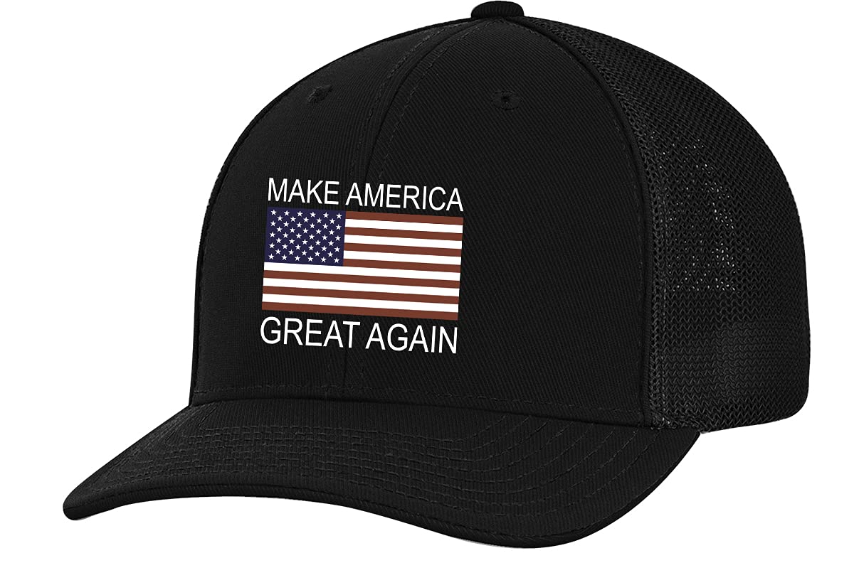 Donald Trump MAGA Hat - Make America Great Again Cap with American Flag Design - Perfect for Political Rallies, Patriotic Events & Conservative Supporters
