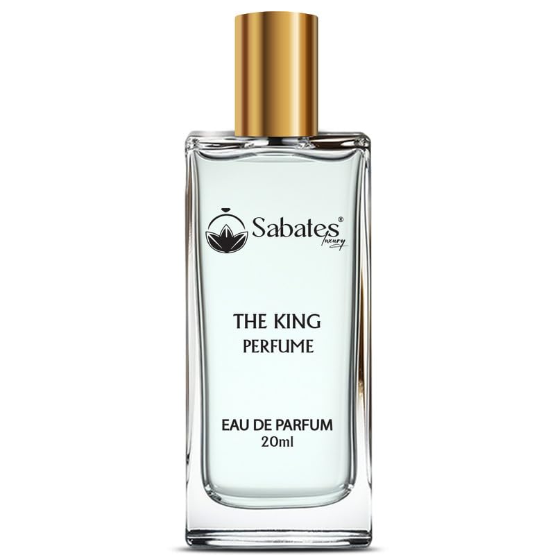 Sabates The King Long Lasting Men's Cologne Spray - 20ml Aromatic Masculine Fragrance with 24-Hour Lasting Power | Perfect for Date Nights, Office Wear & Special Occasions | Premium Men's Perfume Gift Set